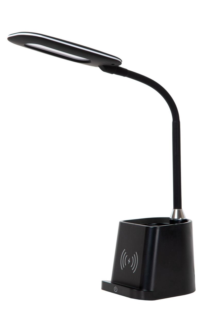 Lucide PENNY - Stolná lampa - LED - 1x6W 3000K - Čierna
